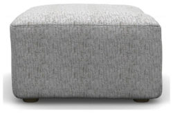 Heart of House Chedworth Fabric Footstool - Light Grey